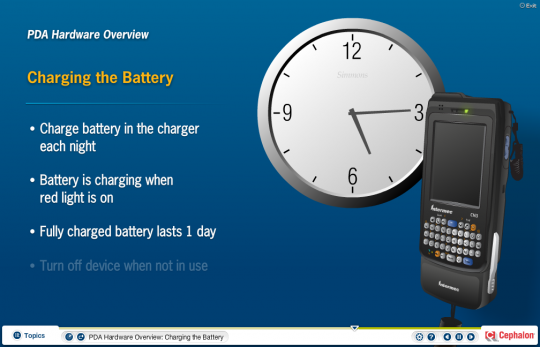 Screenshot of PDA & Target Mobile