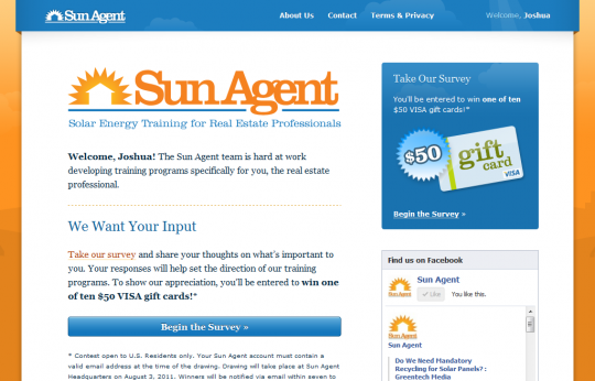 Screenshot of Sun Agent Concept