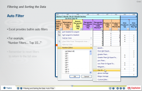 Screenshot of Territory Management