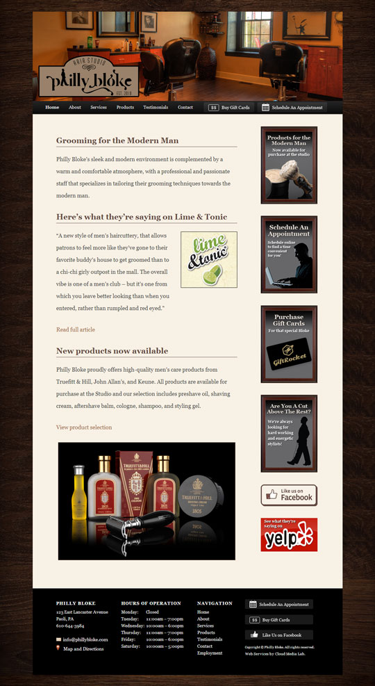 Screenshot of phillybloke.com