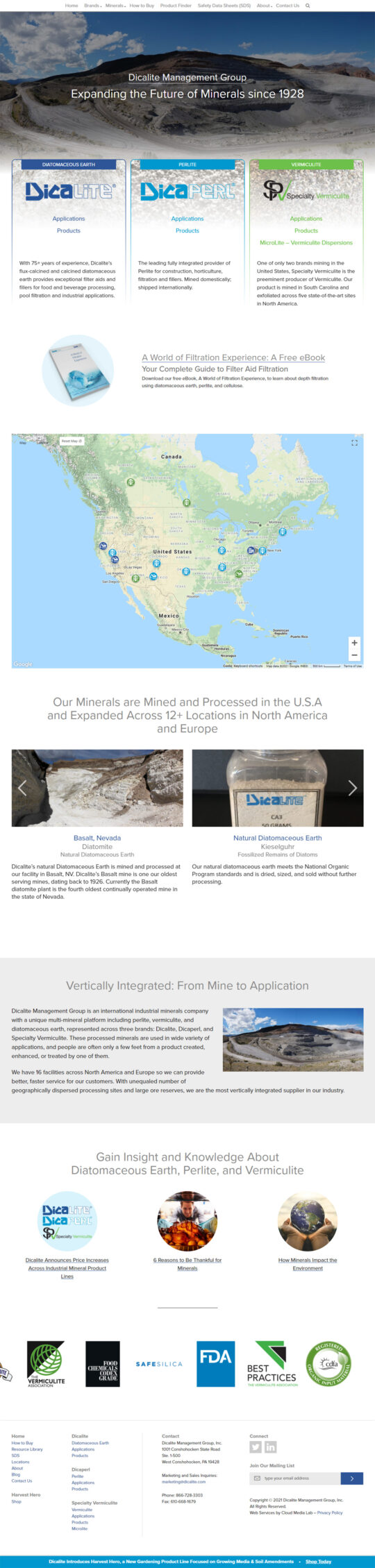Screenshot of dicalite.com